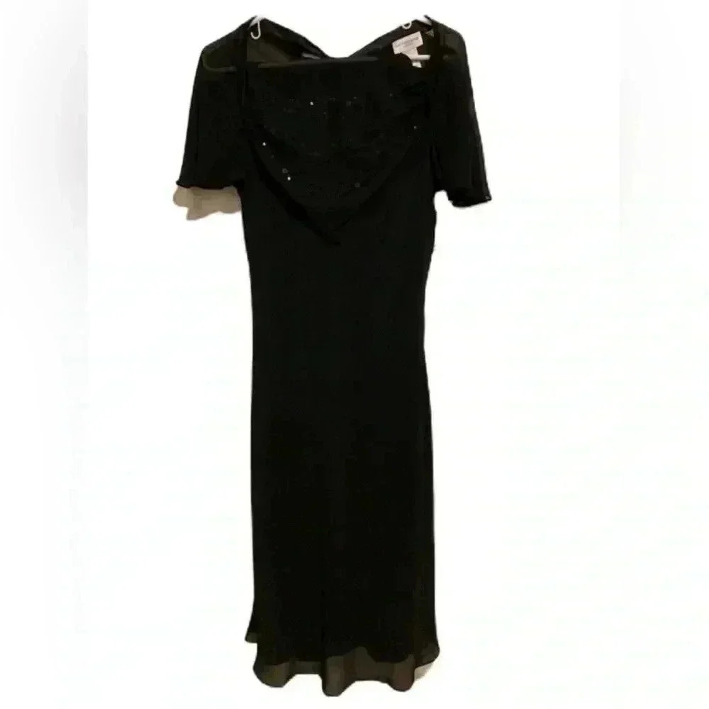 Liz Claiborne Women’s Formal Dress Black Sequins Size 8